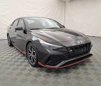 Hyundai Elantra N Performance striker car front side view