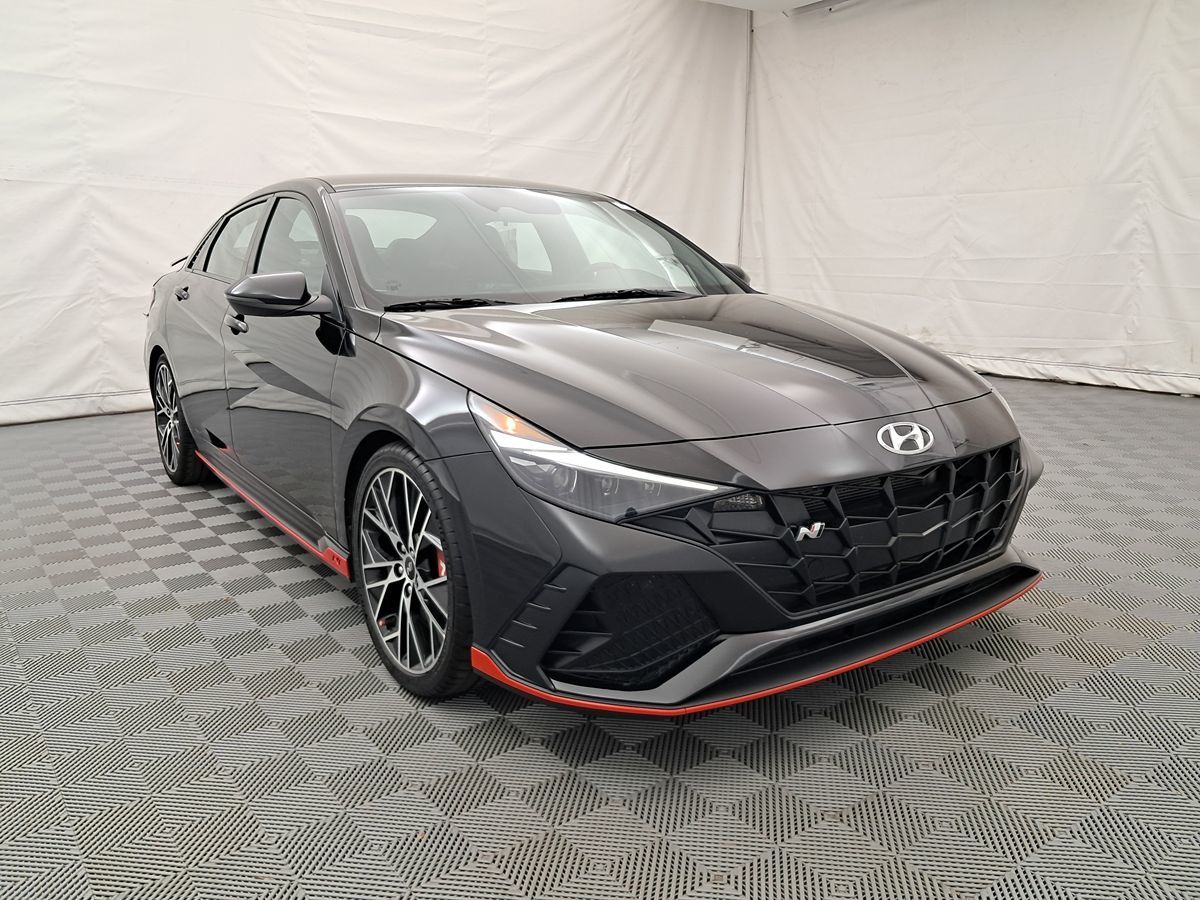 Hyundai Elantra N Performance striker car front side view